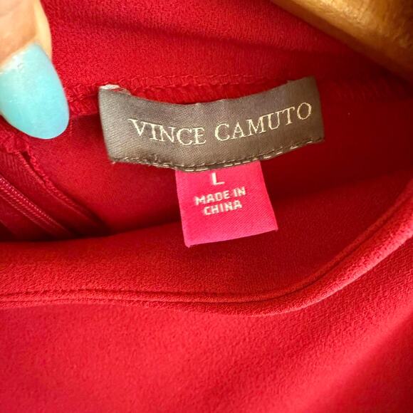 Red Vince Camuto Bell Sleeve Top - Picture 6 of 8